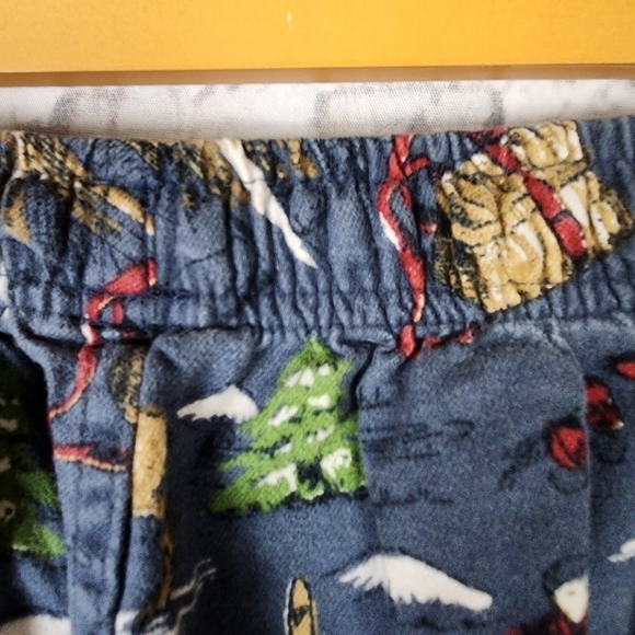 Eddie Bauer Flannel PJ Pants Outdoors Fishing Hunting  Blue Size Large - Picture 4 of 11